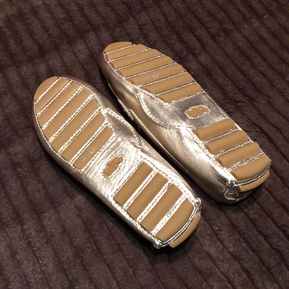 NEW Coach Loafers Sz 10 Champagne Gold - Picture 3 of 7